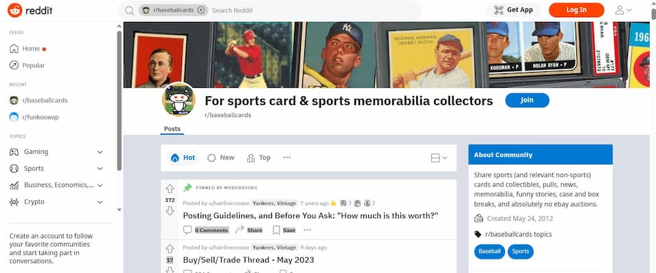 where to sell baseball cards